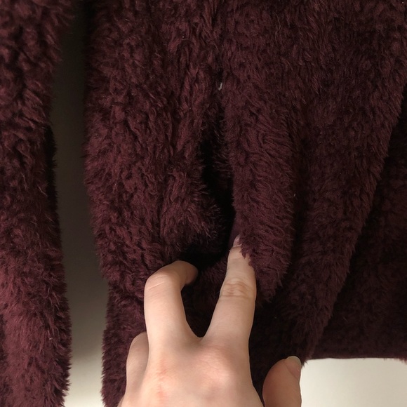 Goodfellow & Co. Fluffy Burgundy Jacket - Picture 3 of 5